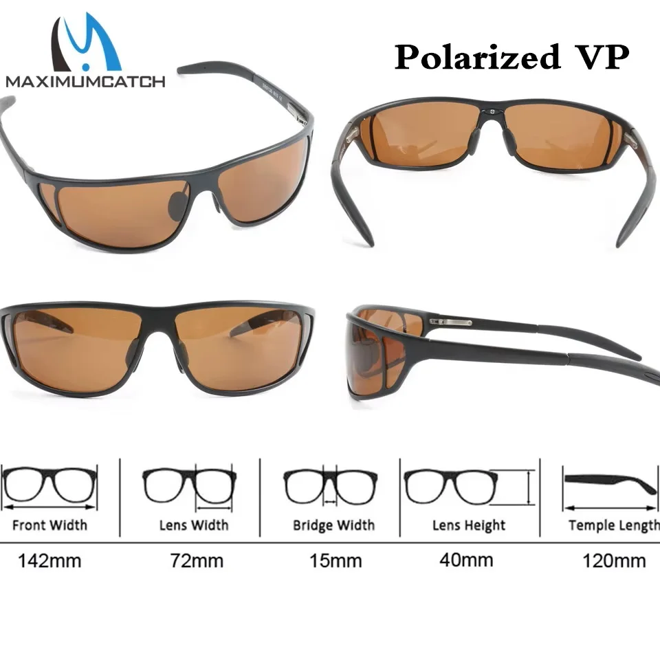 MAXIMUMCATCH VP gafas polarizadas para pesca con mosca, titanio - imagen 2