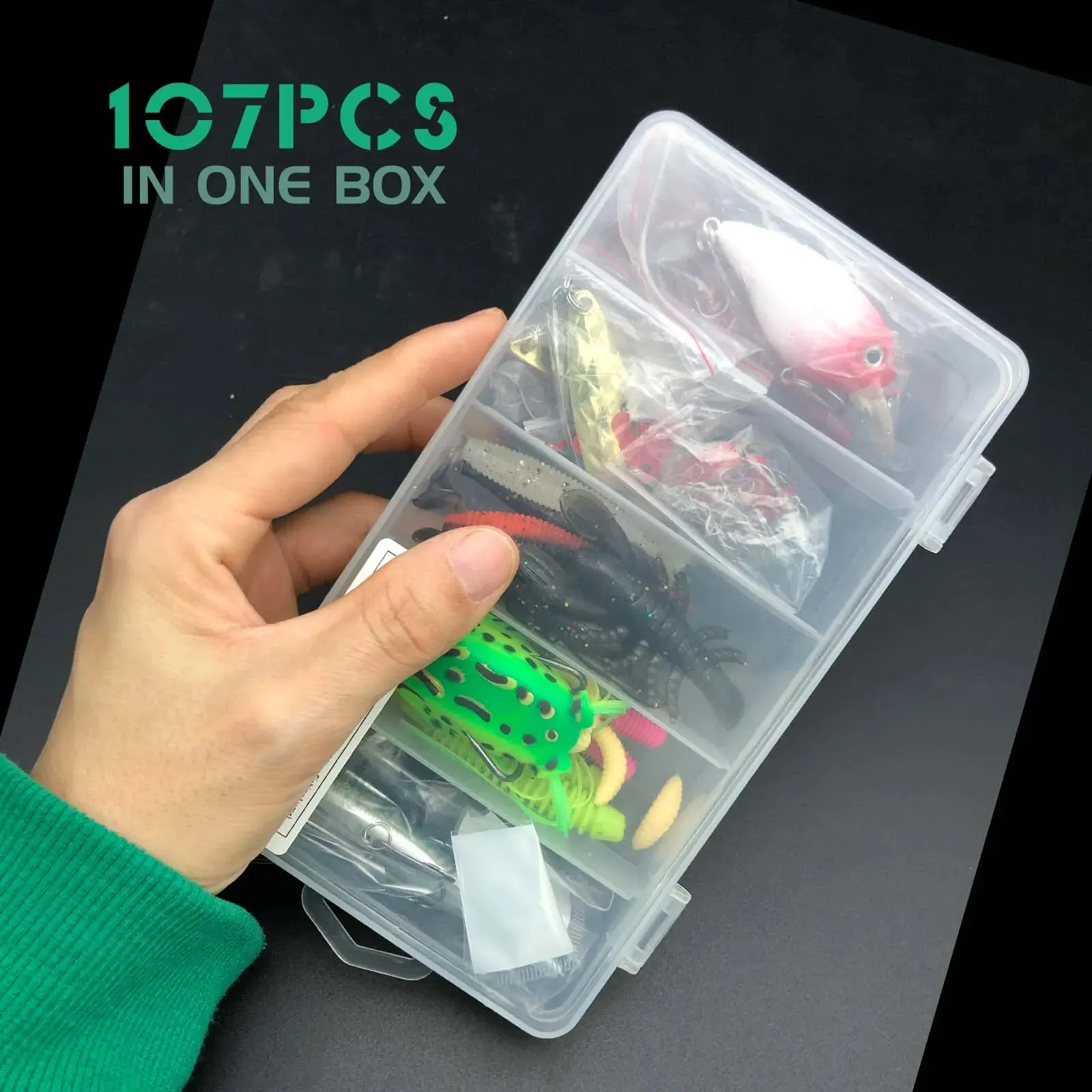 Kit de señuelos para lucio: cebo blando y duro con caja - imagen 5