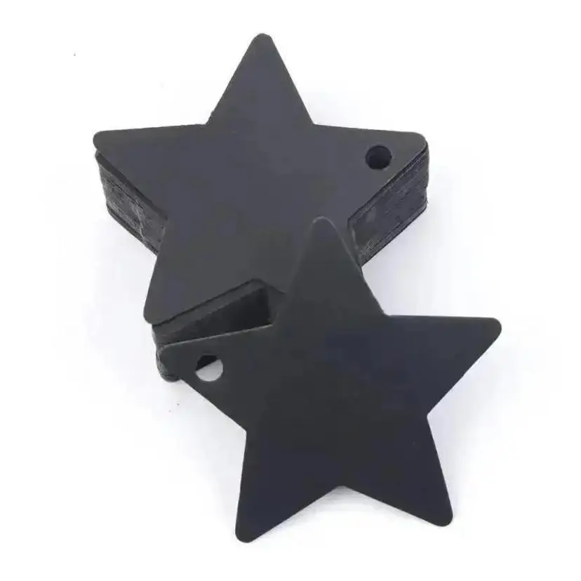 Etiquetas colgantes de estrella para regalos de Navidad y boda