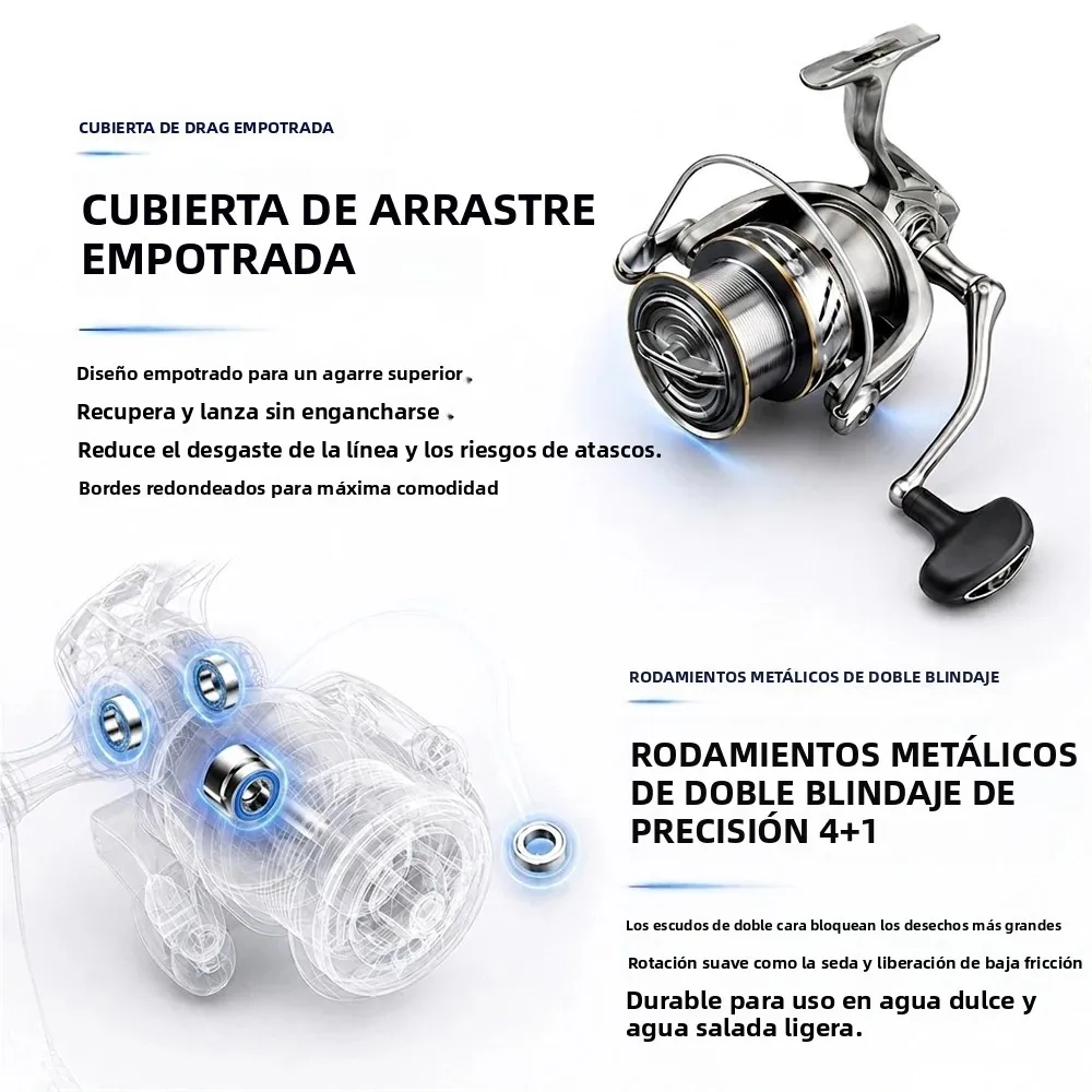 Huidiao KNIGHT ST Carrete de Surfcasting giratorio para grandes capturas - imagen 5