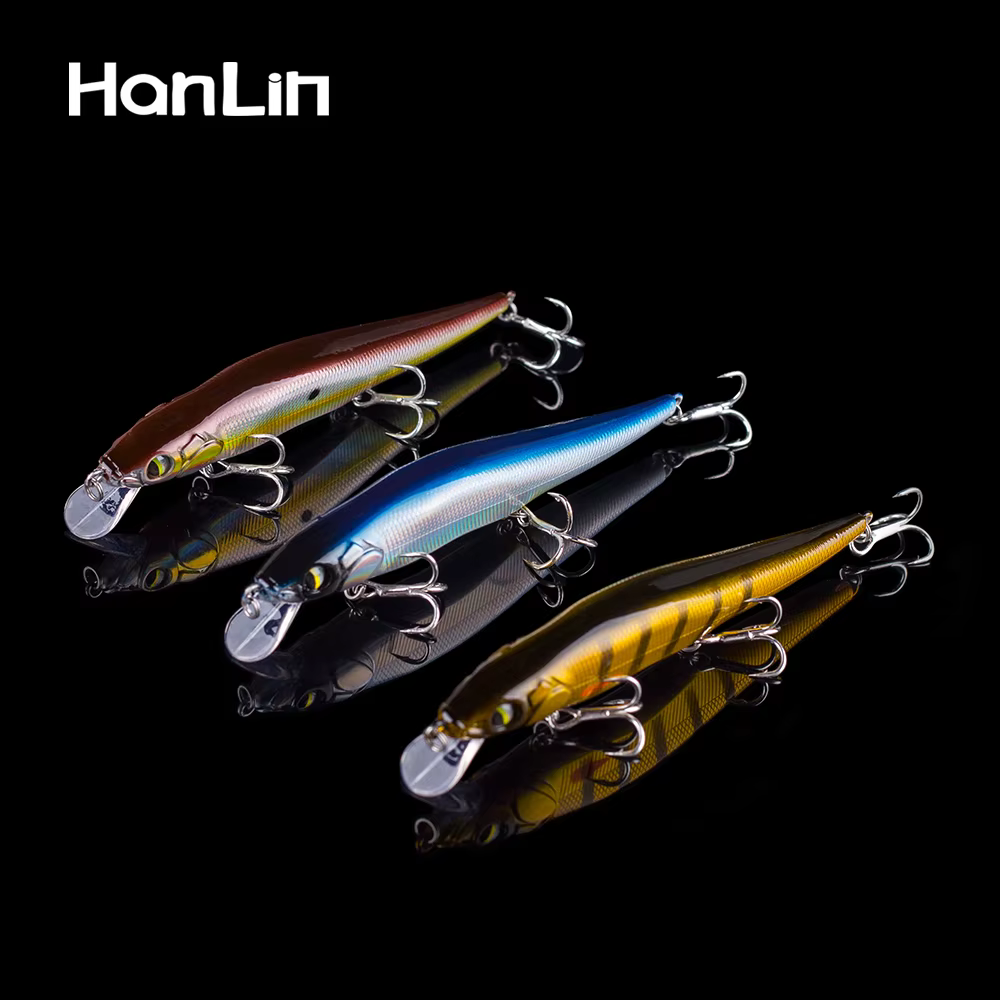 Hanlin Swimbait Minnow 12cm – Señuelo rígido acción realista