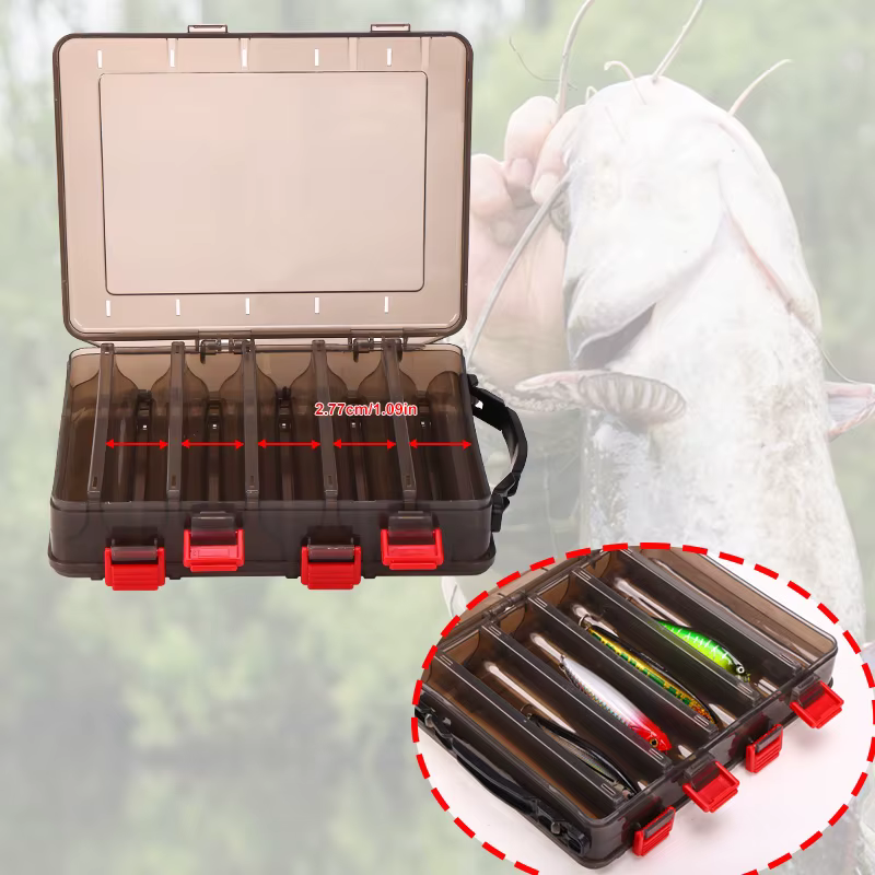 WEIHE Anzuelos de plástico para señuelos de doble cara – Caja aparejos - imagen 4