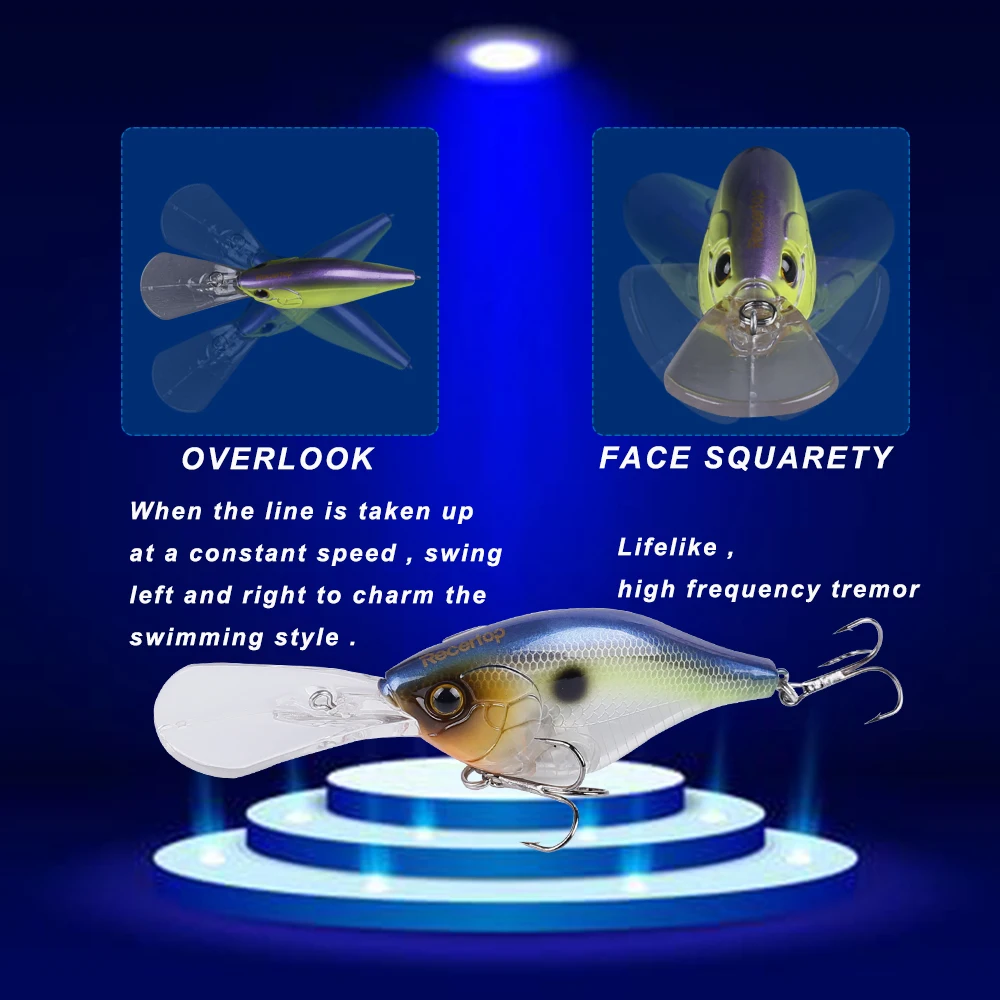 CCLTBA Señuelo Crankbait Flotante para Lubina – Imitación Realista - imagen 4