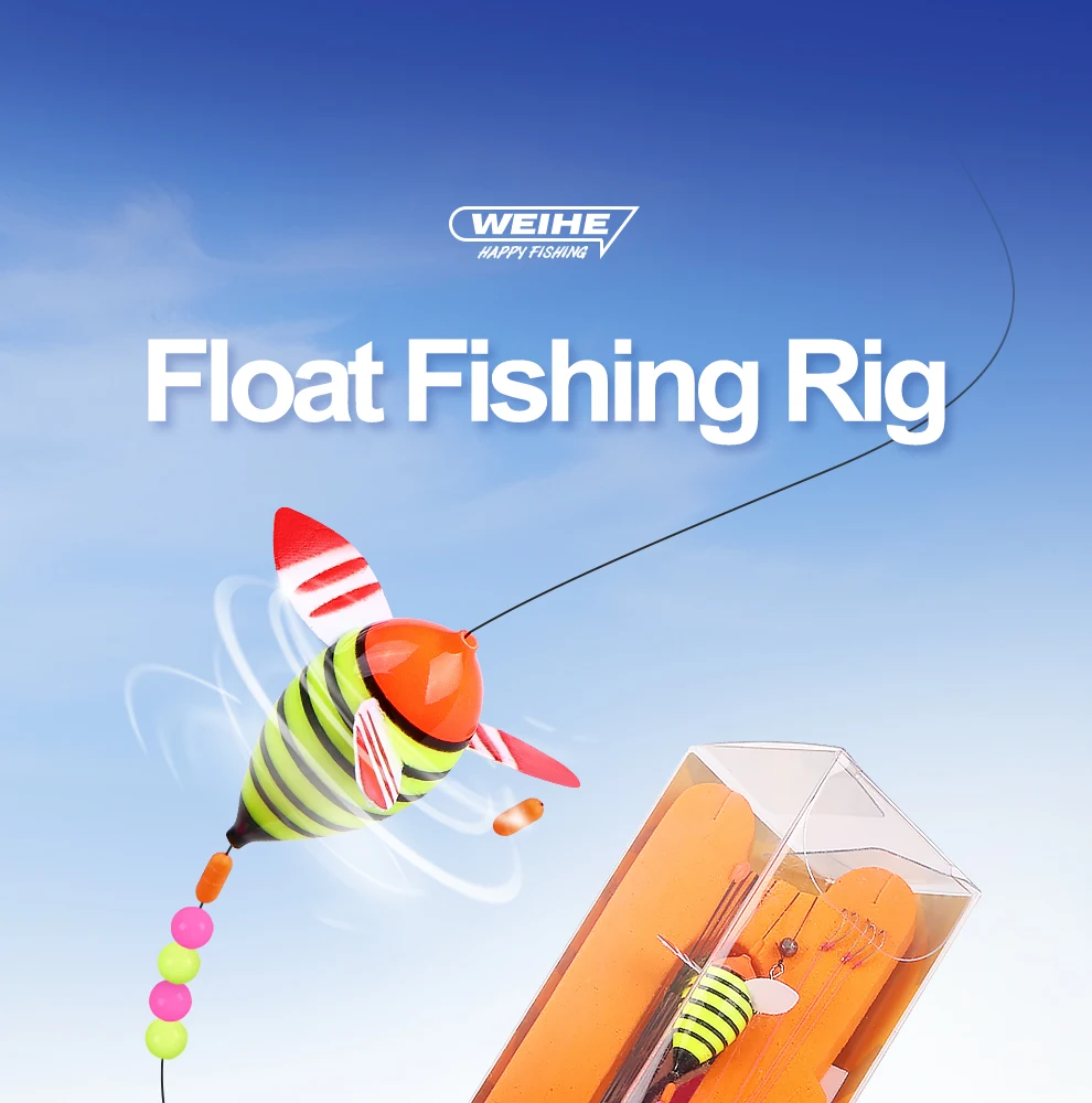 Juego de pesca flotante con objeto pequeño giratorio
