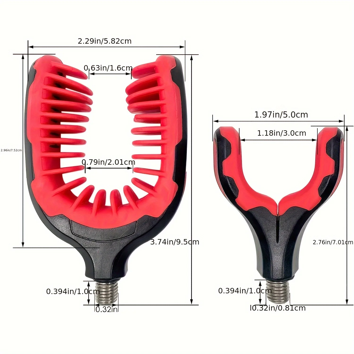 YOTO Soporte caña pescar forma U plástico resistente – Accesorio pesca - imagen 2