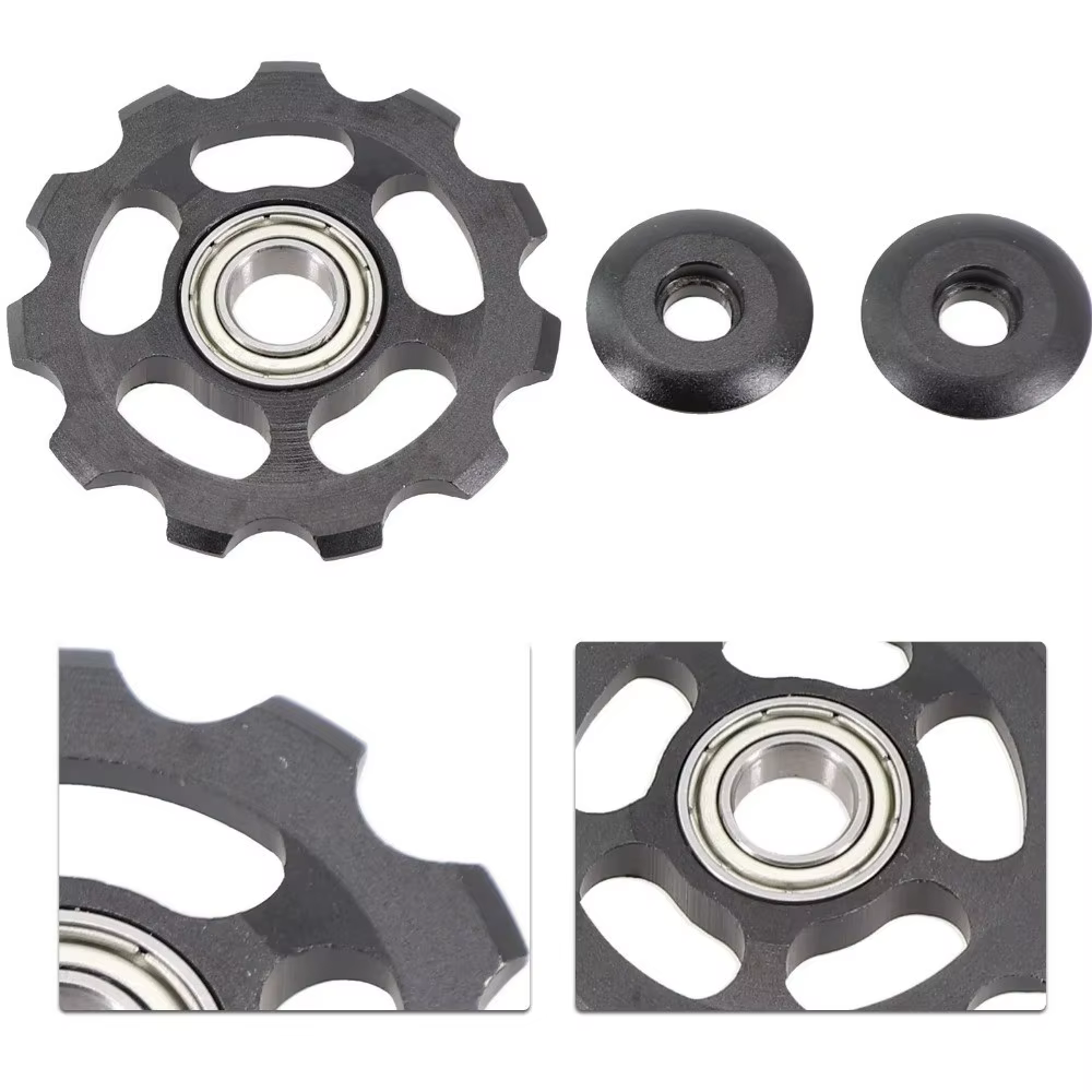 Polea Cambio Trasero Aluminio CNC Anodizado 11T Rodamiento Sellado - imagen 2