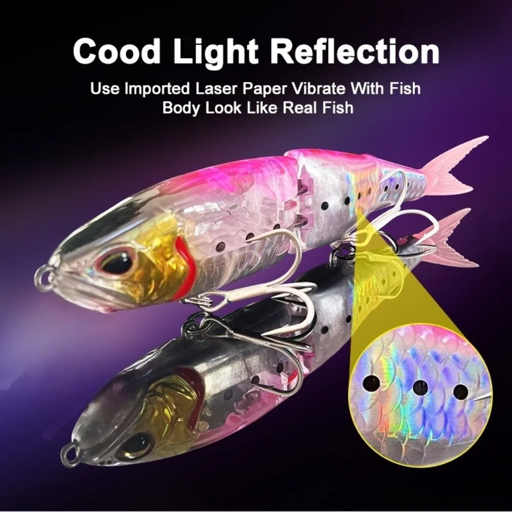 Señuelo articulado brillante de cuerpo duro para pesca en el mar - imagen 3