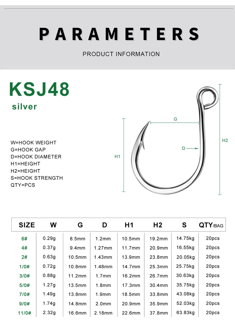 Proberos Anzuelos Jig Head para Carpa con Ojo y Púas – Acero - imagen 5