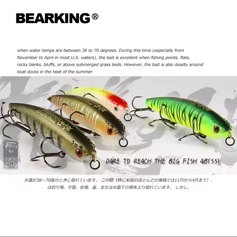 BearKing Minnow 14cm 22g – Wobbler de tungsteno - imagen 5