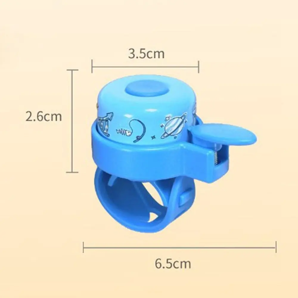 Campana multicolor para bicicleta infantil, estilo anillo