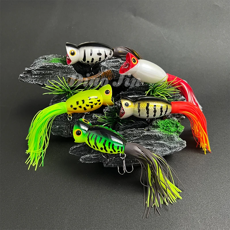 Mini Popper Señuelo de Superficie 5cm – Cebo Duro con Ojos 3D