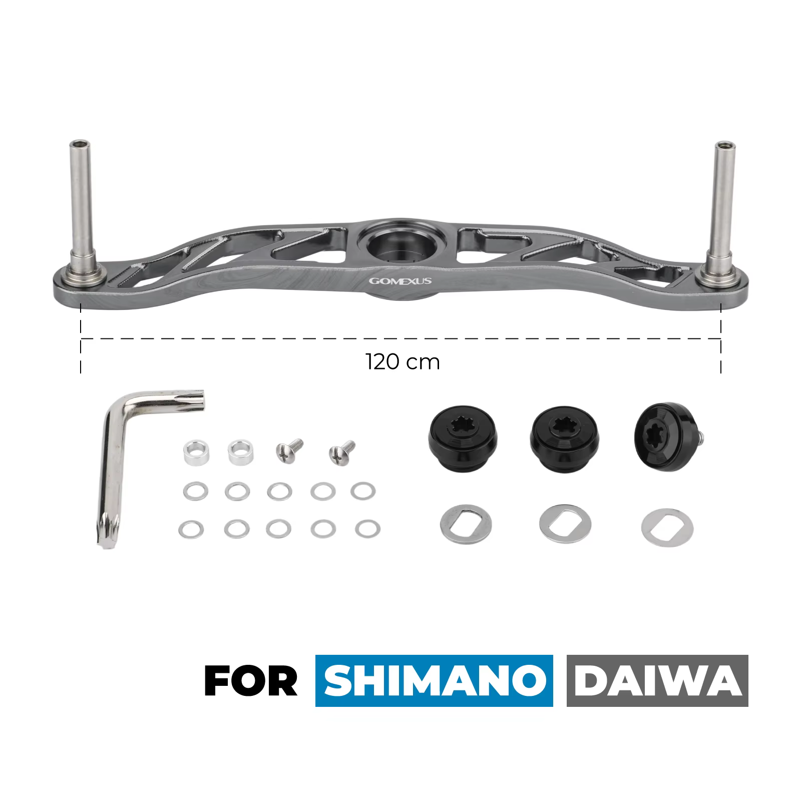 Componente de aluminio Gomexus para carrete de pesca de agua salada