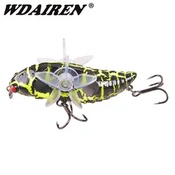 Cicada Topwater Wobblers Giratorio Doble – Señuelos Superficie