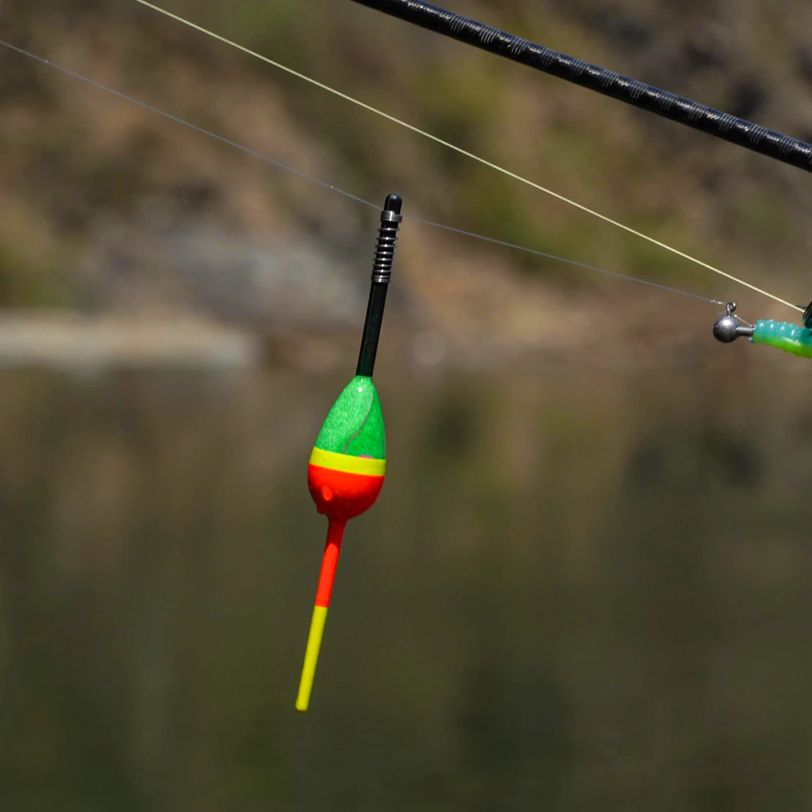 THKFISH Flotadores deslizantes de madera con resorte para lubina - imagen 2