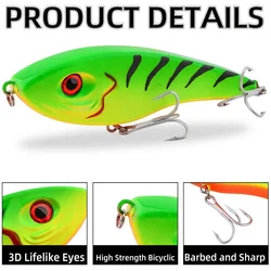 Señuelo VIB Minnow con sonido – Anzuelos afilados para lubina