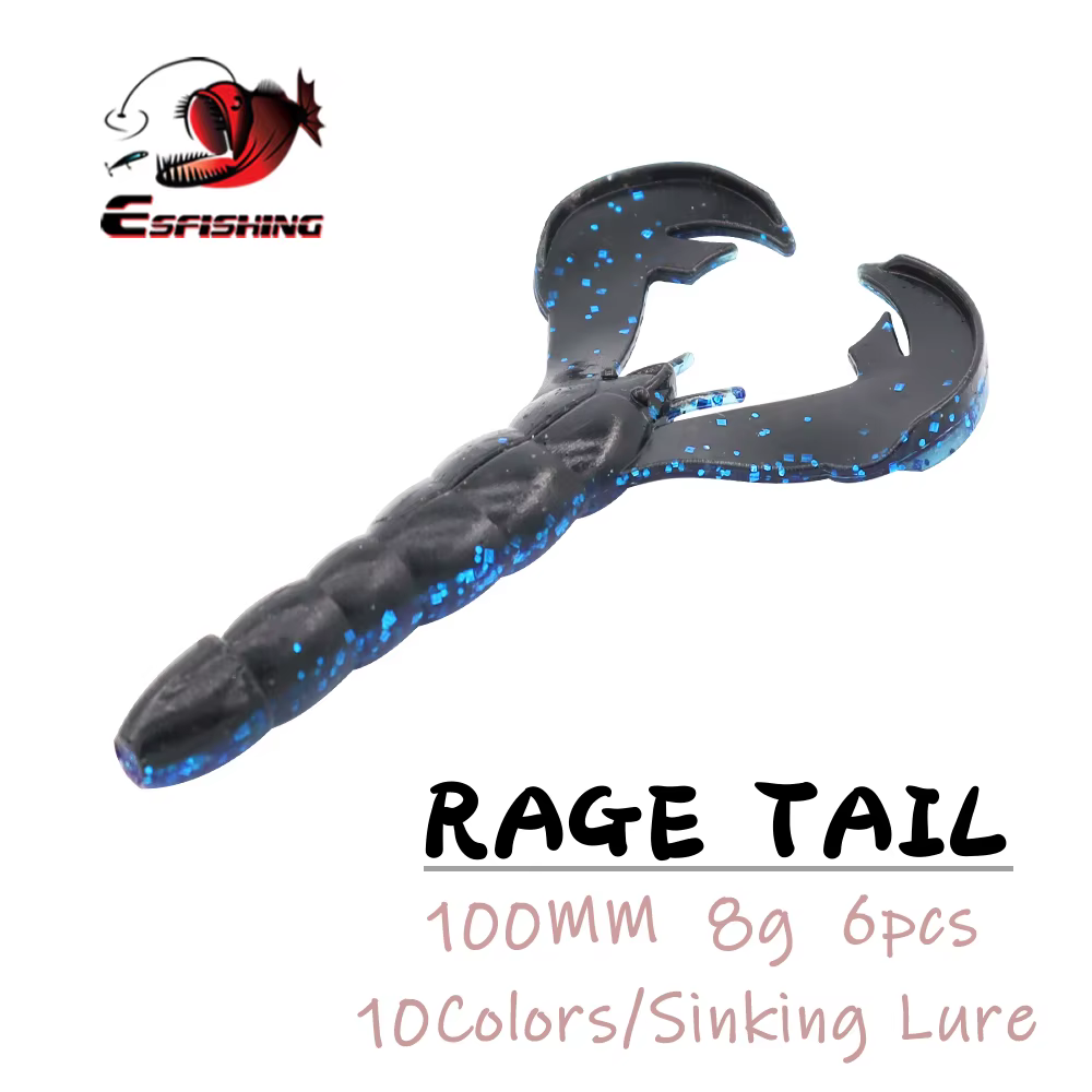 ESFISHING Senuelo Artificial Vinilo 10cm 8g – Blando para lubina