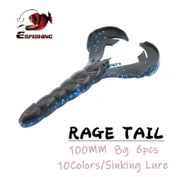 ESFISHING Senuelo Artificial Vinilo 10cm 8g – Blando para lubina