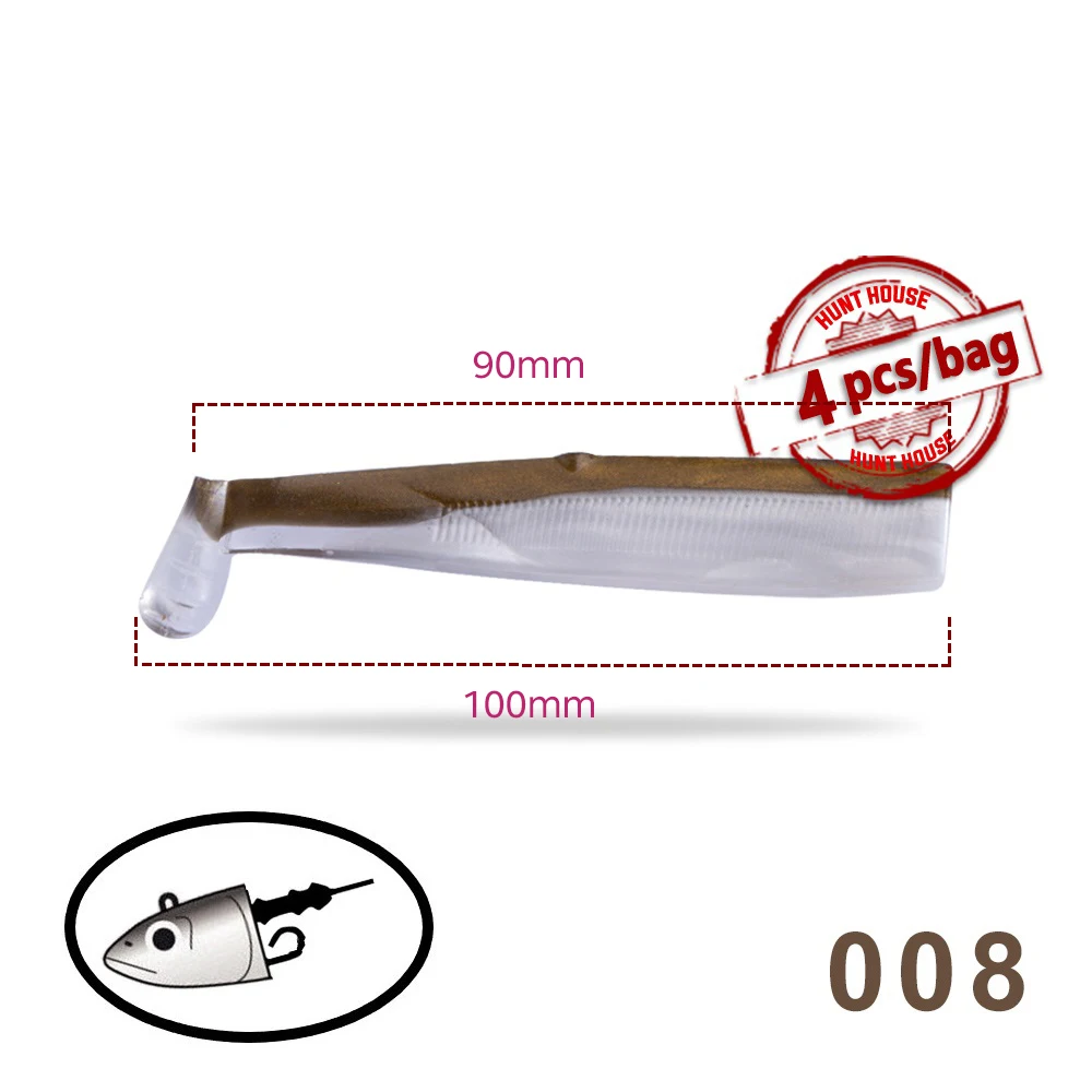 Hunthouse Minnow – Señuelo blando 100mm para lubina y lucio - imagen 3