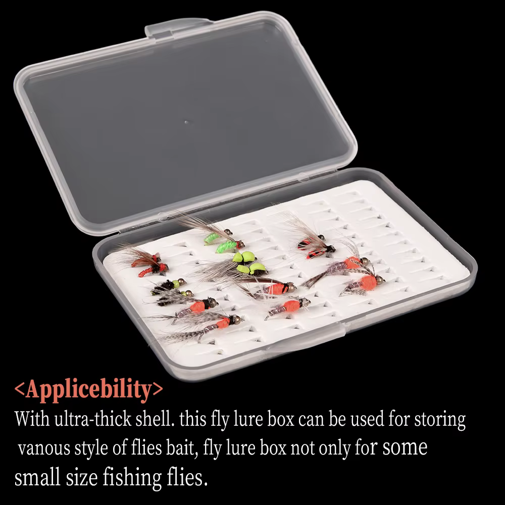WIFREO Caja de Anzuelos para Mosca Ninfa – Espuma, Talla S/M/L Pesca - imagen 3