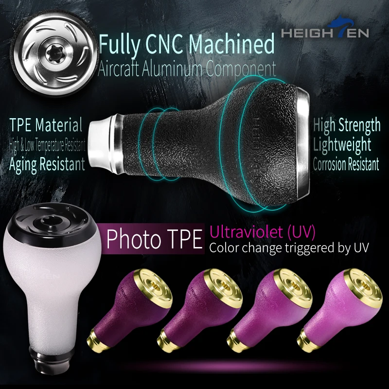 Carrete ultraligero HEIGHTEN con perilla antideslizante fotocrómica UV - imagen 3