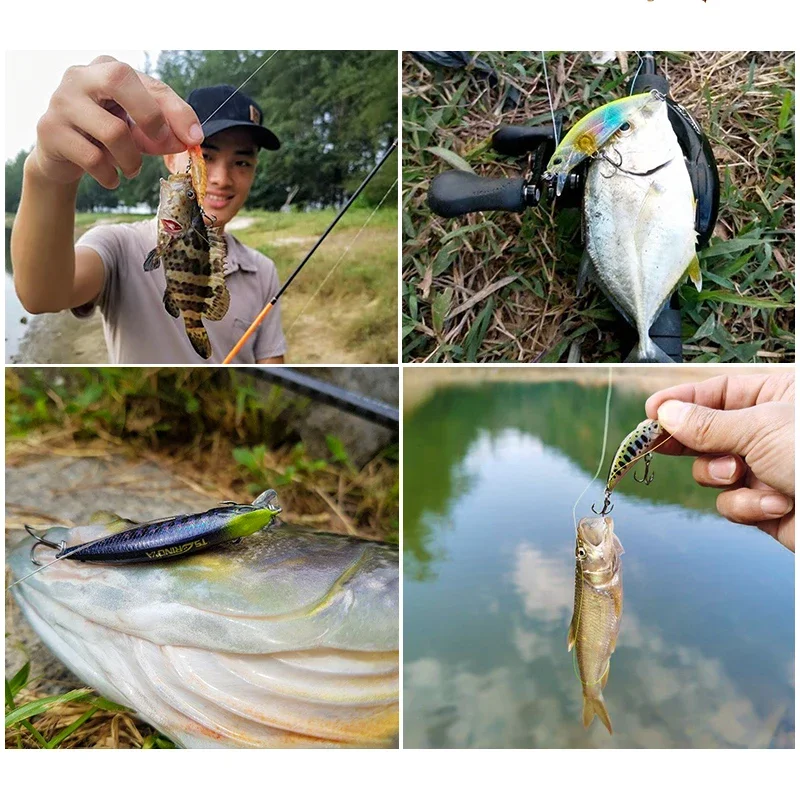 TSURINOYA DW63 Wobler minnow hundido jerkbait – para lucio y trucha - imagen 3