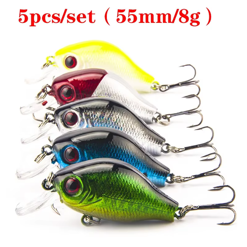 Señuelos Minnow y Crankbait Flotantes Crazy – Set Artificial Biónico para Pesca - imagen 4