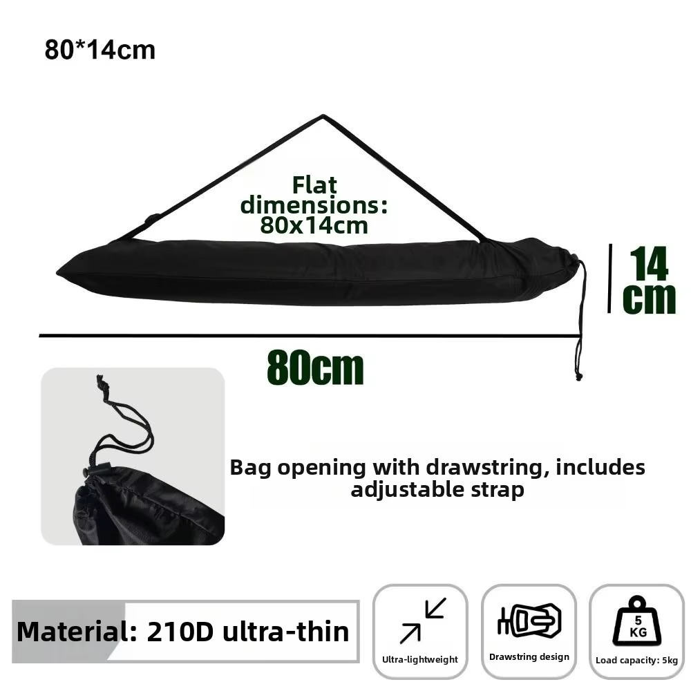 Bolsa de almacenamiento grande de tela Oxford en color negro con asas de transporte
