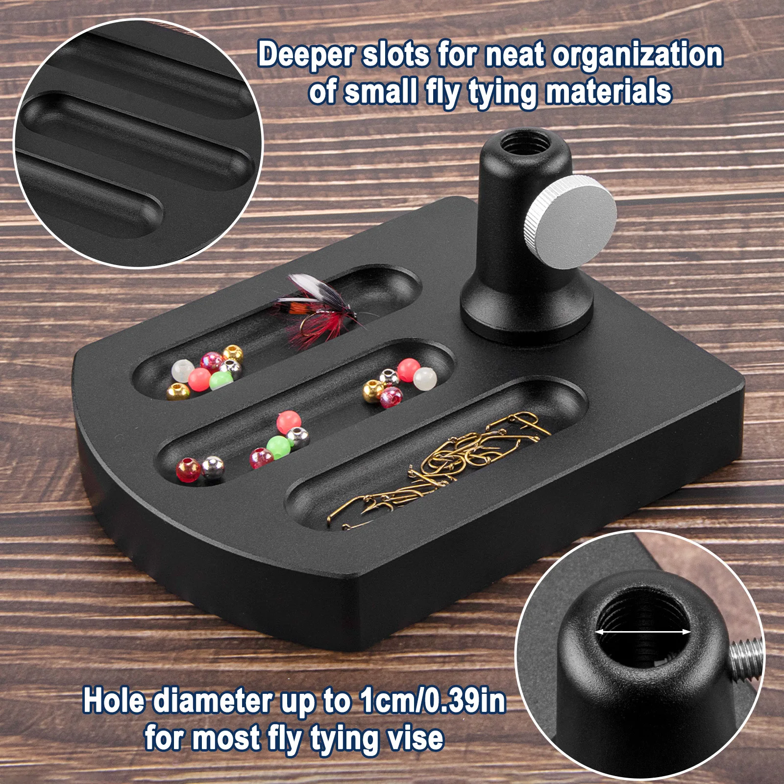 Base de pedestal para tornillo de pesca de aleación de aluminio completa - imagen 2