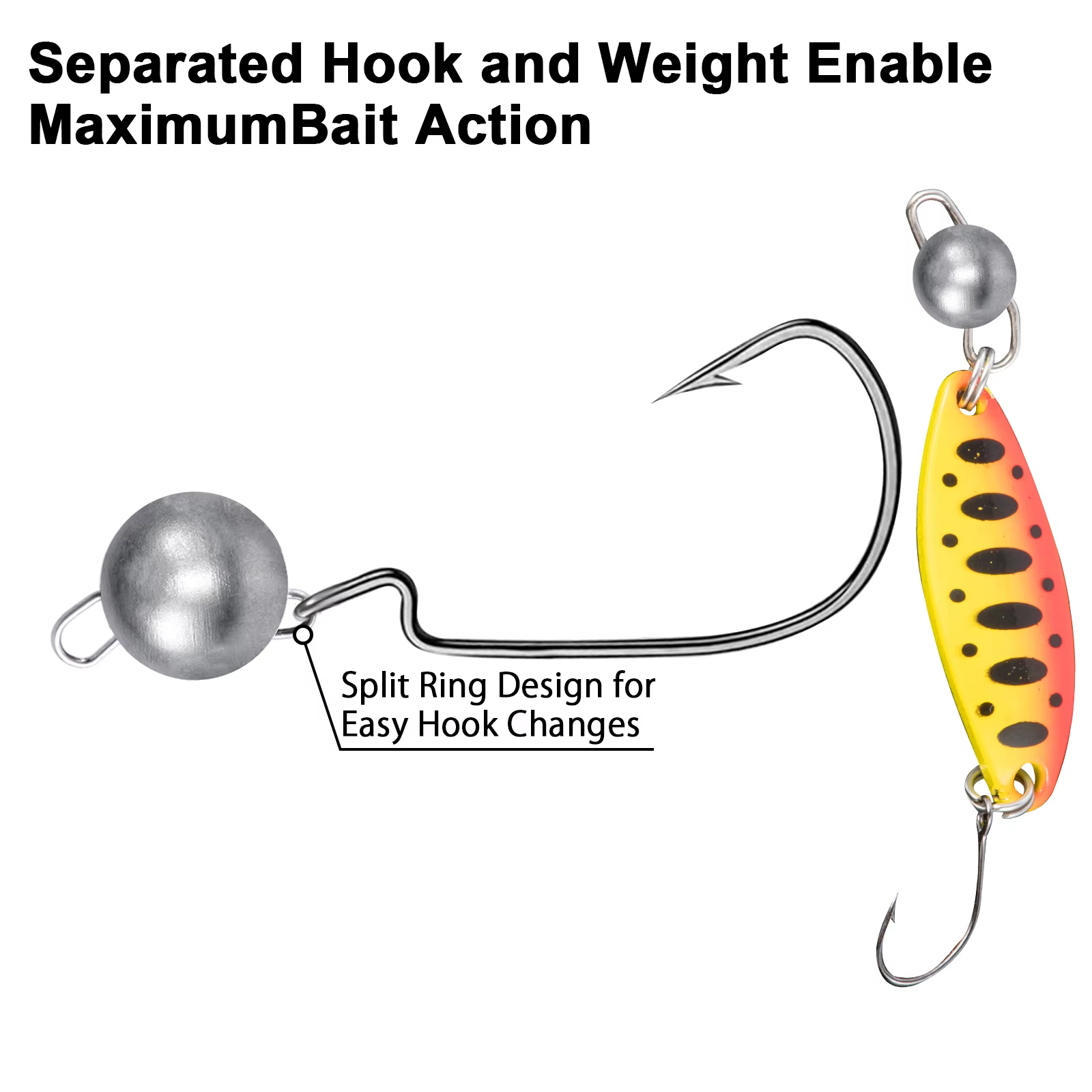 Goture Jig Head Texas Rig Antienredos para Pesca de Lubina - imagen 5