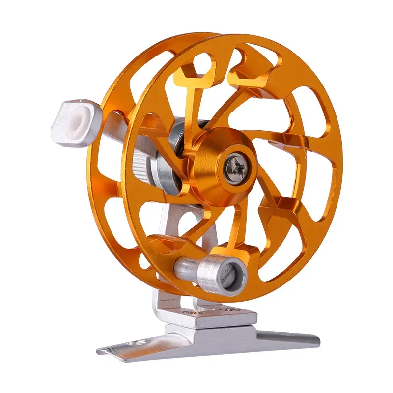 Carrete de pesca en hielo DEUKIO ultraligero de metal - imagen 4
