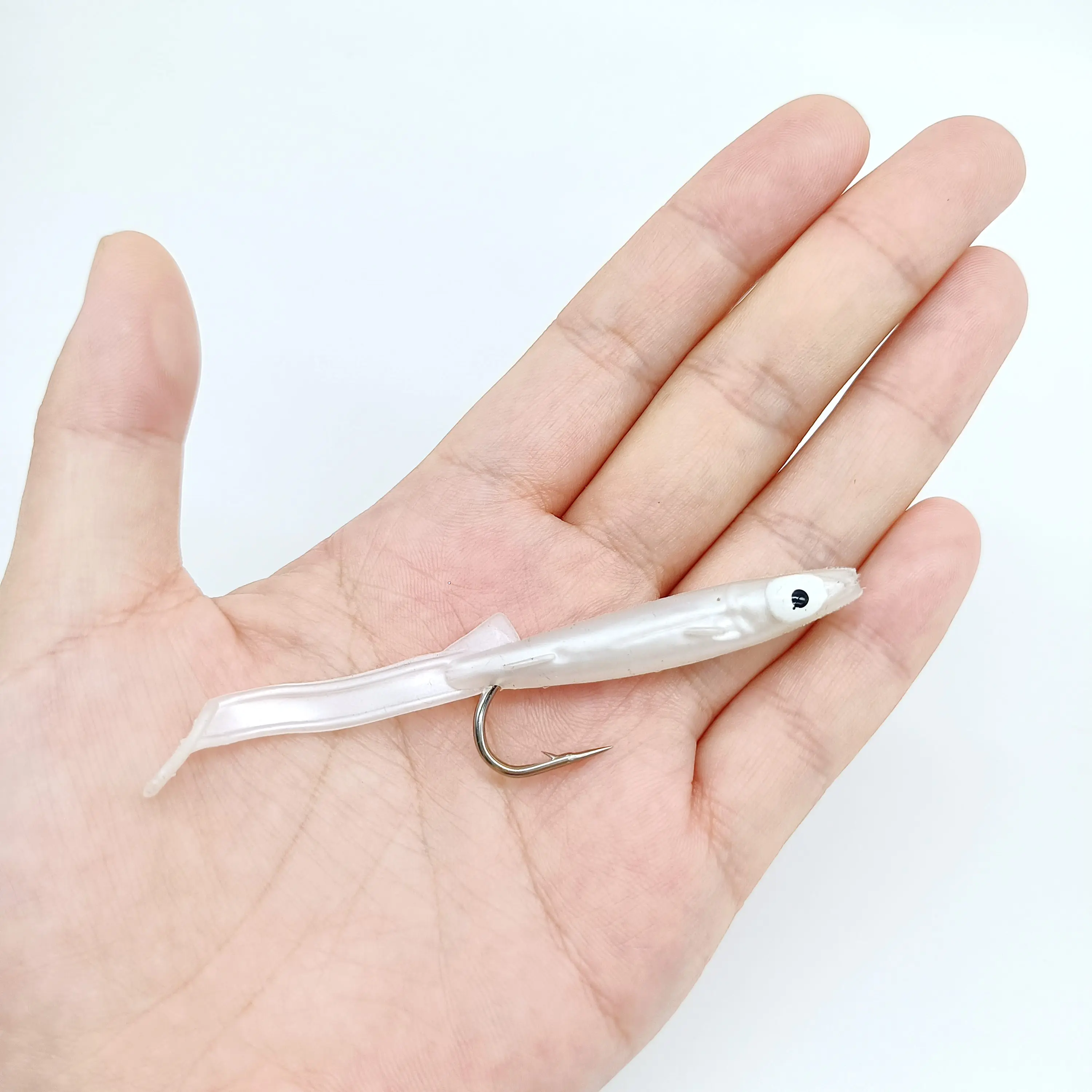 Detalle del señuelo artificial tipo crankbait blando