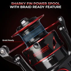 Carrete KastKing Sharky Baitfeeder III con freno de carbono