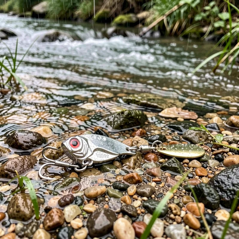 Señuelo vibrador plateado dorado para jigging y trolling - imagen 2