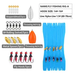 Kit pesca con mosca WEIHE: aparejos variados y accesorios