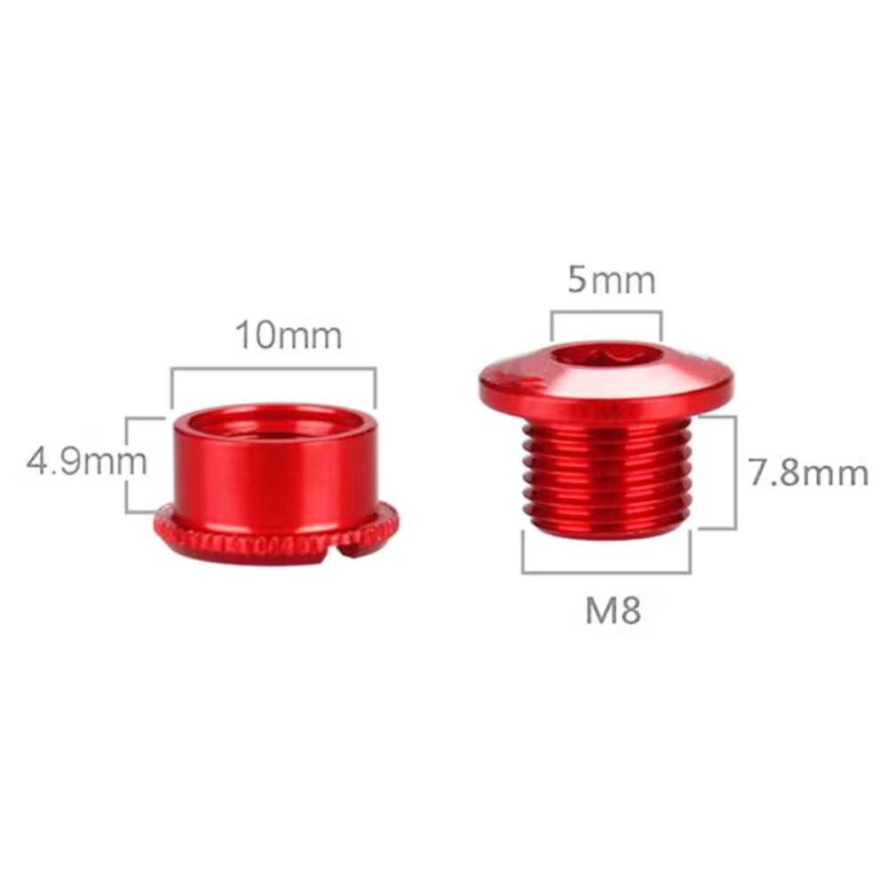 Tornillos M8 de aluminio para plato de bicicleta monoplato - imagen 3