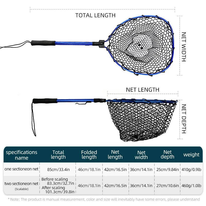 Red de aterrizaje para pesca con mosca ultraligera ShareShark portátil - imagen 4