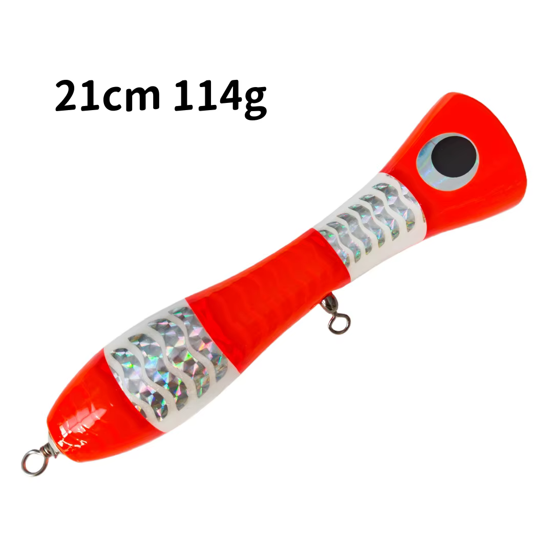Señuelo de Madera Swolfy 21 cm – Pesca de Arrastre en Aguas Profundas
