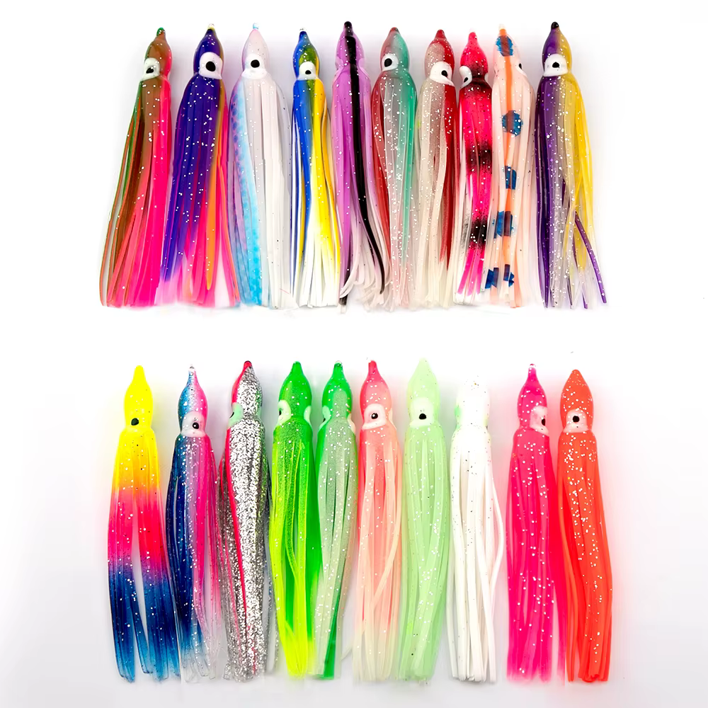 Señuelo Octopus de PVC con Falda Luminosa para Curricán - imagen 4