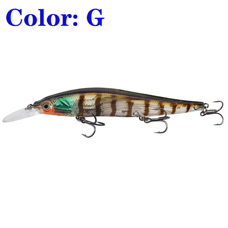Señuelo Minnow Crankbait flotante cebo duro para lobina y carpa - imagen 3