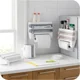 Soporte adhesivo pared para papel cocina y organizador multifunción - imagen 4