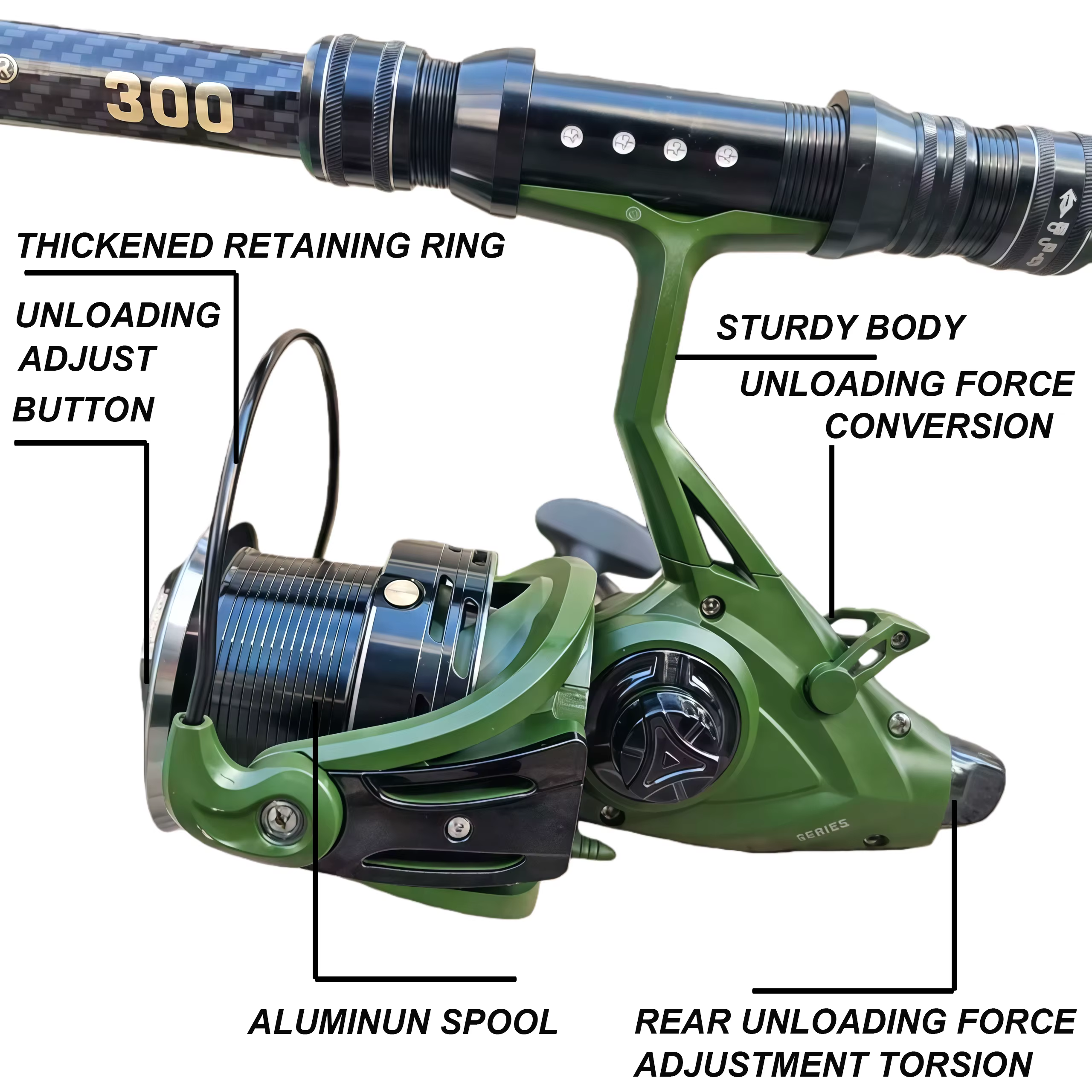 Carrete de Surfcasting con Bobina Metálica para Mar - imagen 4