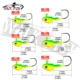 Walk Fish Anzuelos Jig Head con ojos 3D para lombriz y lubina - imagen 5