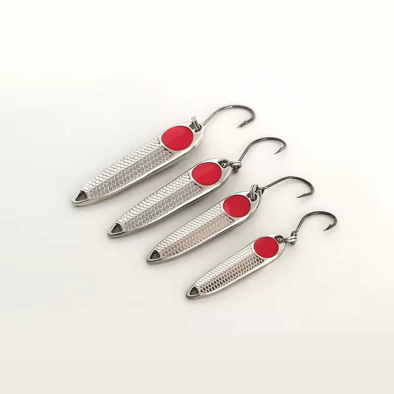 Cucharas metálicas surfcasting láser – Forma semilla de girasol - imagen 3