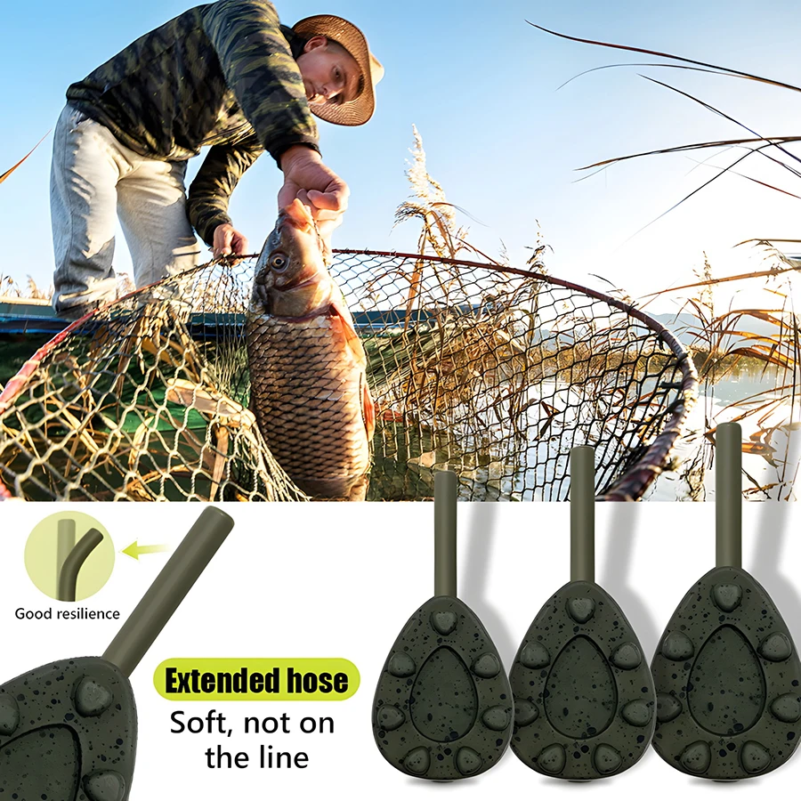 Comparativa de los cinco gramajes disponibles en bolsa de pesca