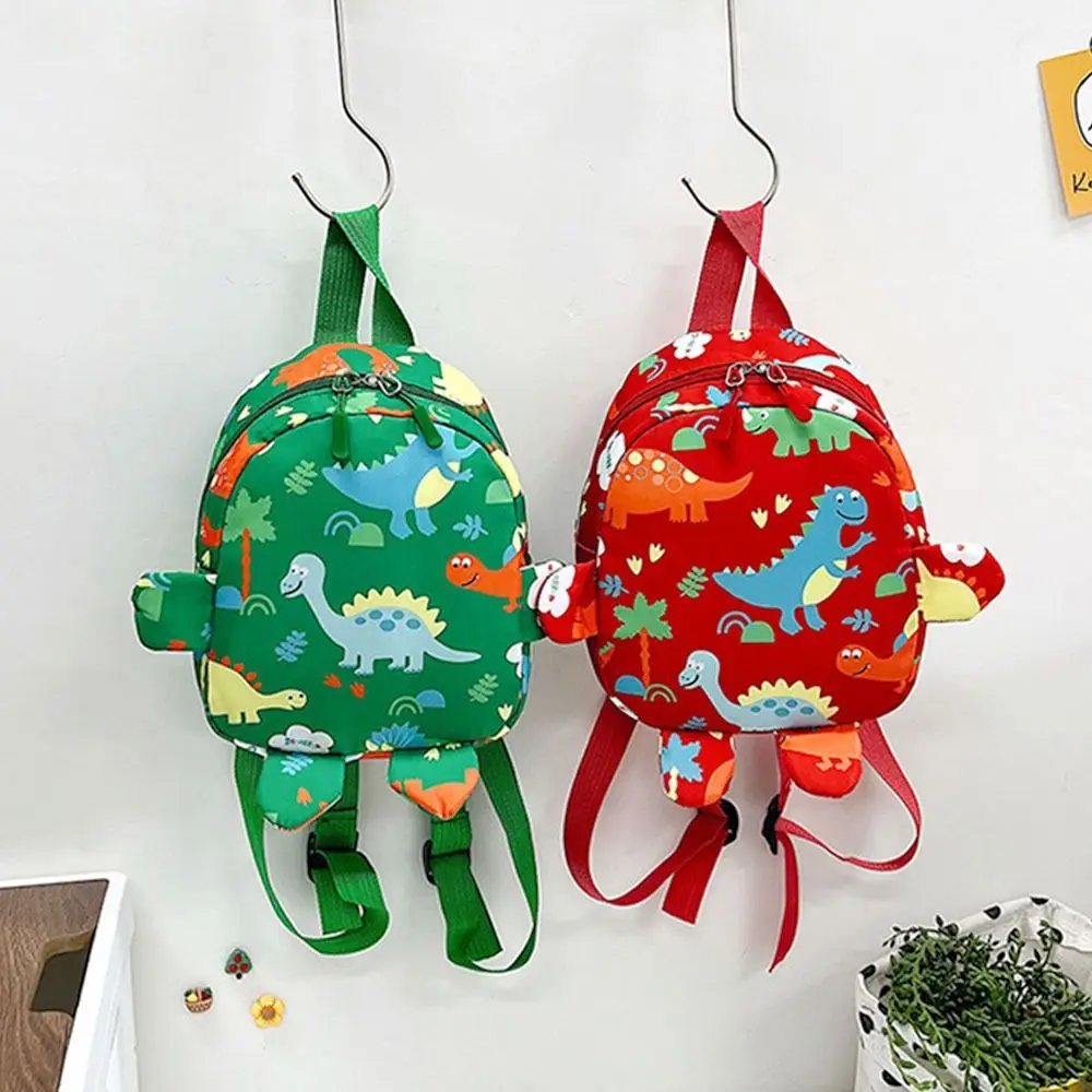 Mochila infantil de nailon con dinosaurios para jardín de niños - imagen 2