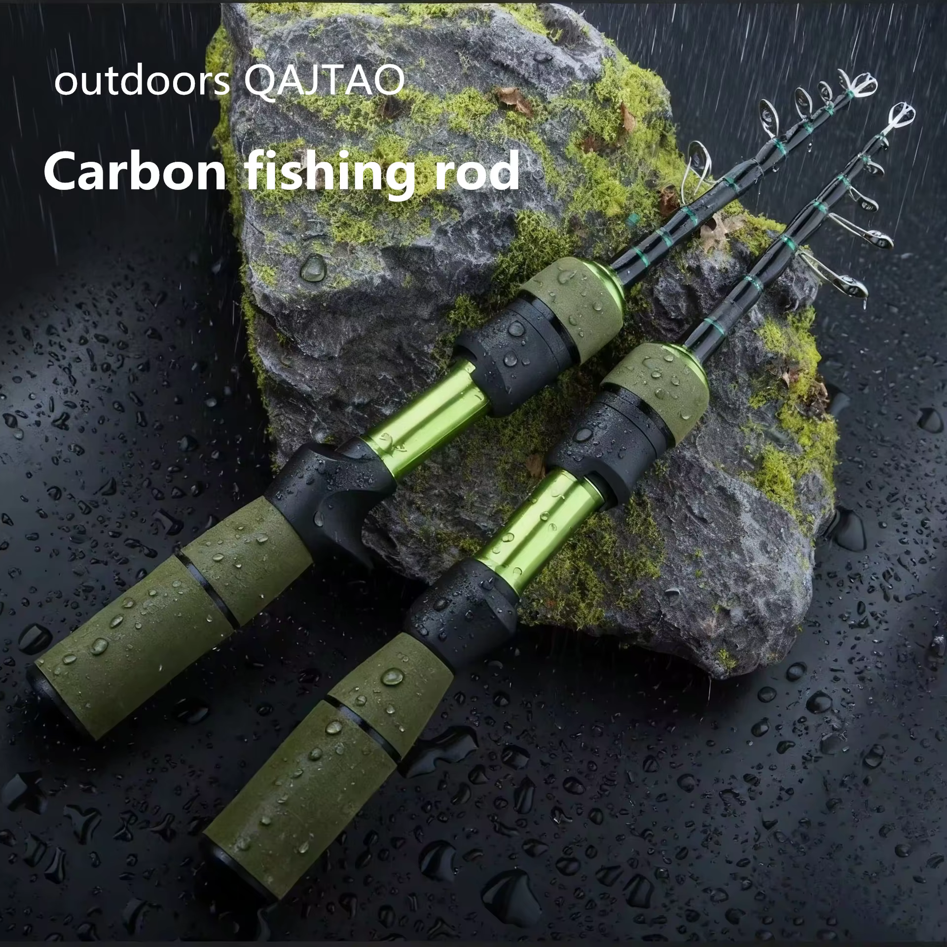 Caña de Pesca Retráctil Carbono, Mango Pistola Diámetro Variable - imagen 5