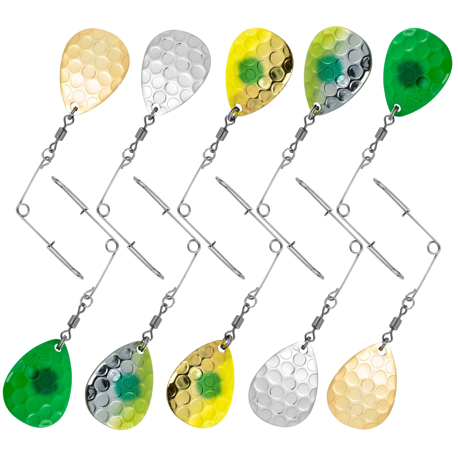 Spinner Colorado con Eje de Alambre para Bass, Trucha y Lubina - imagen 2
