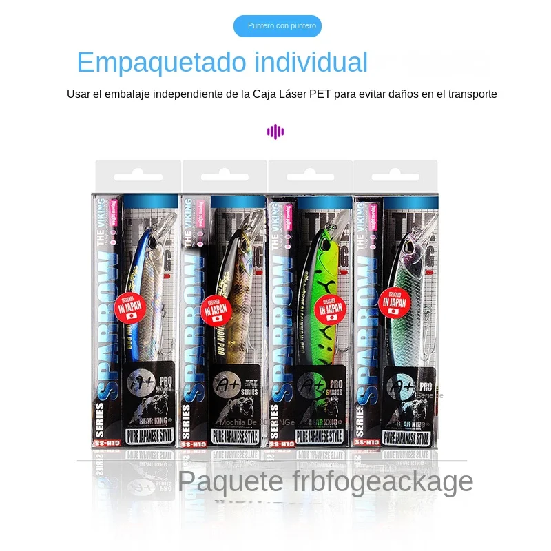 Bearking Señuelo de Pesca Cebo Duro – Minnow – Colores Variados - imagen 3