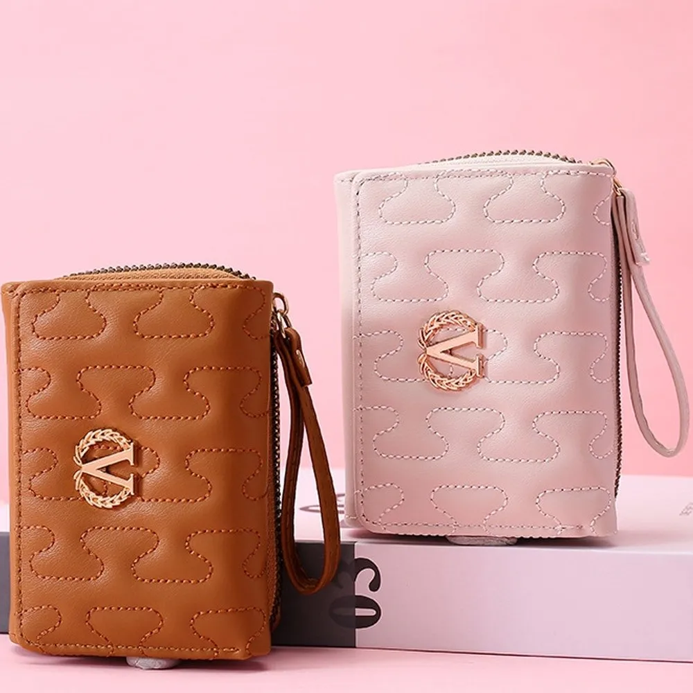 Cartera de mano con forma de V para tarjetas y documentos mujer - imagen 3