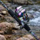 Sougayilang caña de pesca carbono con carrete spincast para agua dulce - imagen 4